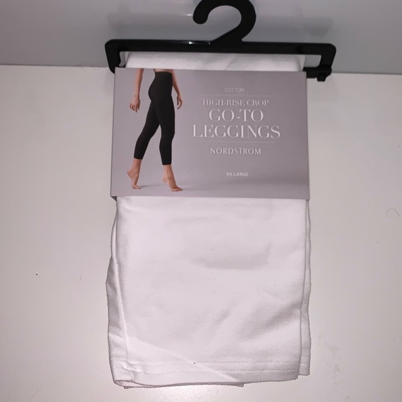 Nordstrom Pants - Nordstrom High Rise White Go To Leggings Size XXL
